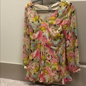 Lush Floral Romper - Lightly Worn